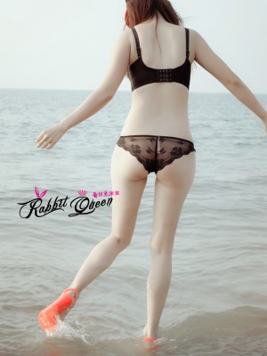 蕾丝兔宝宝 - 海边露出_044