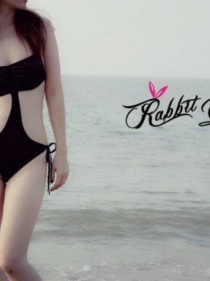 蕾丝兔宝宝 - 海边露出_064