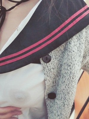 安久奈白 - 教室露出_012