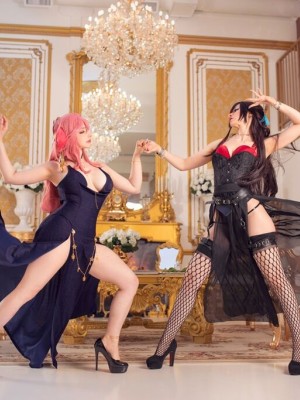 Mikomi Hokina & Yuzu Pyon – Yae Miko Dress & Beidou Dress_11