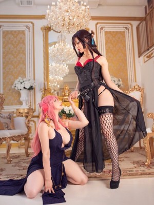 Mikomi Hokina & Yuzu Pyon – Yae Miko Dress & Beidou Dress_10