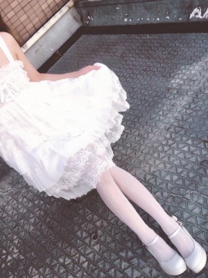 JK邪魔暖暖 - 白色连衣裙_002