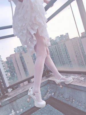 JK邪魔暖暖 - 白色连衣裙_005