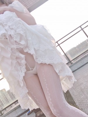 JK邪魔暖暖 - 白色连衣裙_011