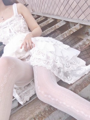 JK邪魔暖暖 - 白色连衣裙_016