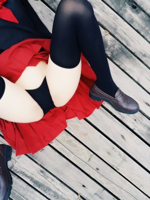 JK邪魔暖暖 - 公园露出_007