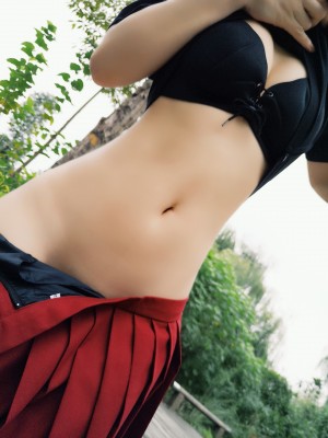 JK邪魔暖暖 - 公园露出_009