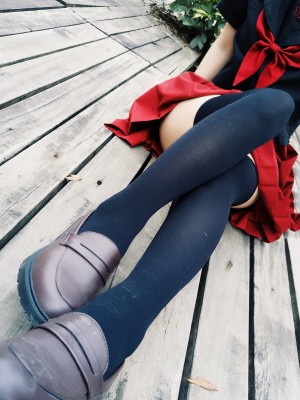 JK邪魔暖暖 - 公园露出_004