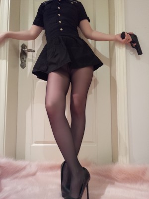 JK邪魔暖暖 - 黑丝女警_002