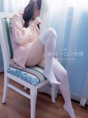 香草少女m(九尾狐狸m) - 粉色睡衣_023