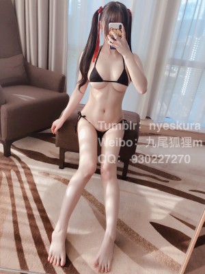 香草少女m(九尾狐狸m) - 网袜比基尼运动服_022