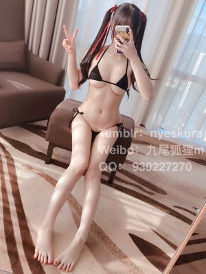 香草少女m(九尾狐狸m) - 网袜比基尼运动服_023