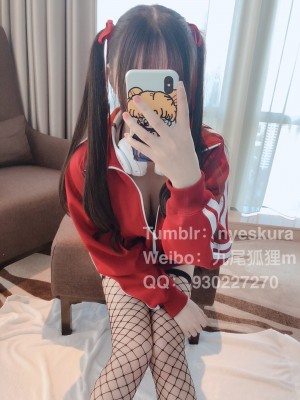 香草少女m(九尾狐狸m) - 网袜比基尼运动服_063