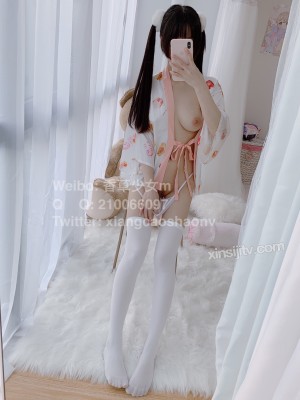 香草少女m(九尾狐狸m) - 日式浴衣白丝少女_034