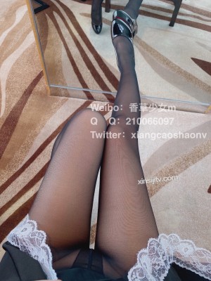 香草少女m(九尾狐狸m) - 双马尾黑丝小女仆_021