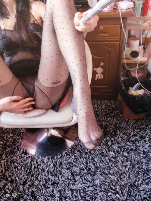 原来是茜公举殿下 - 点点黑丝_012