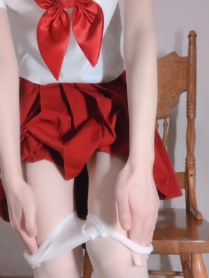 小结巴 - 红色JK制服白丝_065