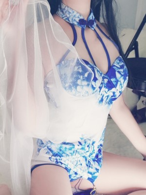 千舞樱落 - 青花瓷旗袍_028