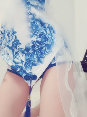 千舞樱落 - 青花瓷旗袍_031