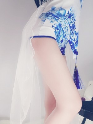 千舞樱落 - 青花瓷旗袍_033