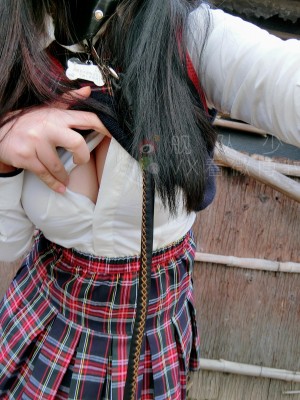 弱气乙女(御宅猫娘 舰队少女w) - 格子裙露出_002