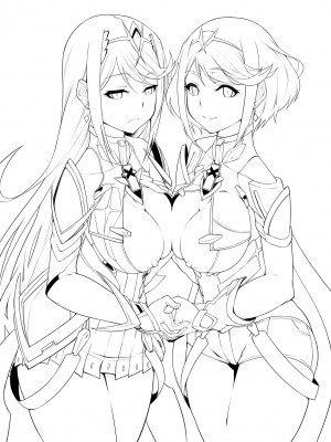 [白い闇 (k-you)] ミチナカバ (ゼノブレイド2)&nbsp;&nbsp;[中国翻訳] [DL版]_046