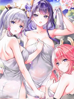 (C103) [紅音色 (里美樹、焼フグ)] 稲妻の秘湯 (原神) [黎欧出资汉化]_03