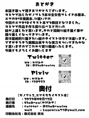 [ShaDraw (かげみや)] ニアえちちイラスト本 (ゼノブレイド2) [玲车漂移汉化]_19