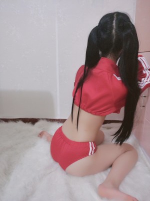 沈娇娇(甜美小娇妾) - 七三款红色运动服_017