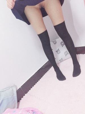 水酱是胖企鹅 - 黑丝少女_030