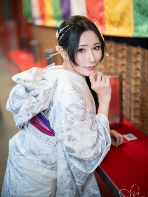 [Hane Ame／雨波] Original 2024 New year Silver Kimono_20