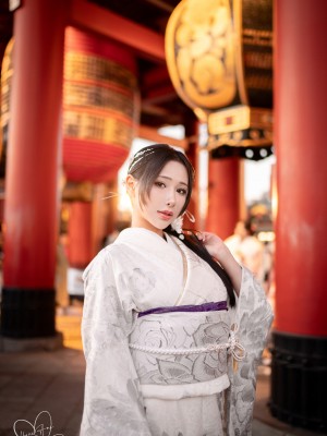 [Hane Ame／雨波] Original 2024 New year Silver Kimono_31