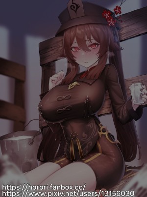 horori·陷入丰胸榨乳陷阱的小胡桃（原神同人H）_12