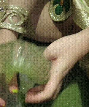 软萌兔兔酱 - 史莱姆草神 with GIF_084