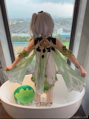 软萌兔兔酱 - 史莱姆草神 with GIF_061