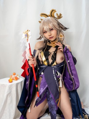 [草莓羽衣][黒ギャル八重神子]墨桜色の夜笙雅芸_17