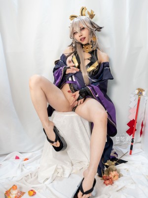 [草莓羽衣][黒ギャル八重神子]墨桜色の夜笙雅芸_43