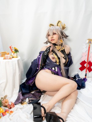 [草莓羽衣][黒ギャル八重神子]墨桜色の夜笙雅芸_36