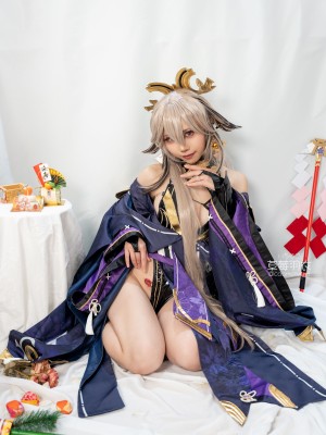 [草莓羽衣][黒ギャル八重神子]墨桜色の夜笙雅芸_38