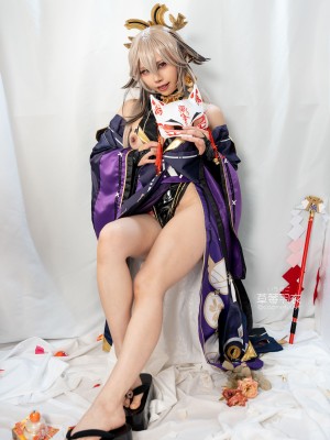 [草莓羽衣][黒ギャル八重神子]墨桜色の夜笙雅芸_13