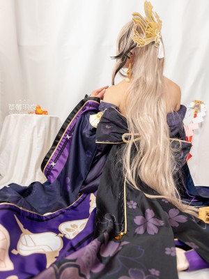 [草莓羽衣][黒ギャル八重神子]墨桜色の夜笙雅芸_26