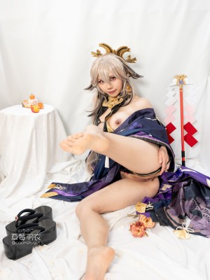 [草莓羽衣][黒ギャル八重神子]墨桜色の夜笙雅芸_52