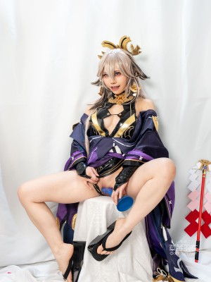 [草莓羽衣][黒ギャル八重神子]墨桜色の夜笙雅芸_11