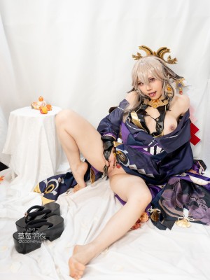 [草莓羽衣][黒ギャル八重神子]墨桜色の夜笙雅芸_54