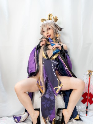 [草莓羽衣][黒ギャル八重神子]墨桜色の夜笙雅芸_10