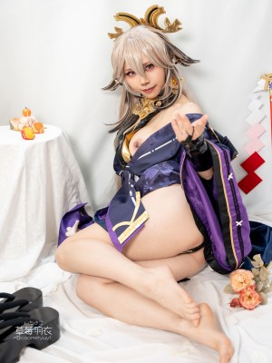 [草莓羽衣][黒ギャル八重神子]墨桜色の夜笙雅芸_21