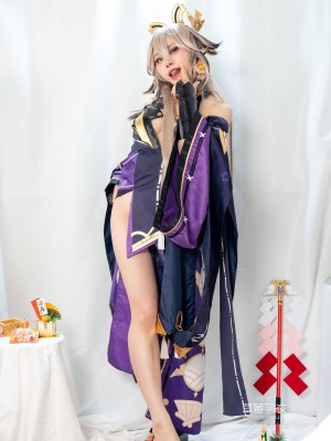 [草莓羽衣][黒ギャル八重神子]墨桜色の夜笙雅芸_30