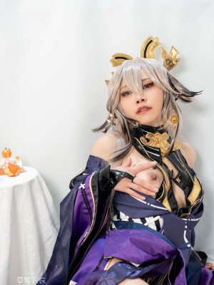 [草莓羽衣][黒ギャル八重神子]墨桜色の夜笙雅芸_44