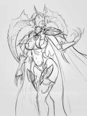 Artist Galleries ___ Vempire_1239_Sucubus_Pinup_Sketch