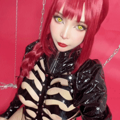 Umeko J cosplay Makima Latex - Chainsaw Man_144
